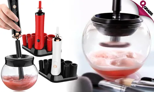 Portable Electronic Make-Up Brush Cleaner & Dryer!
